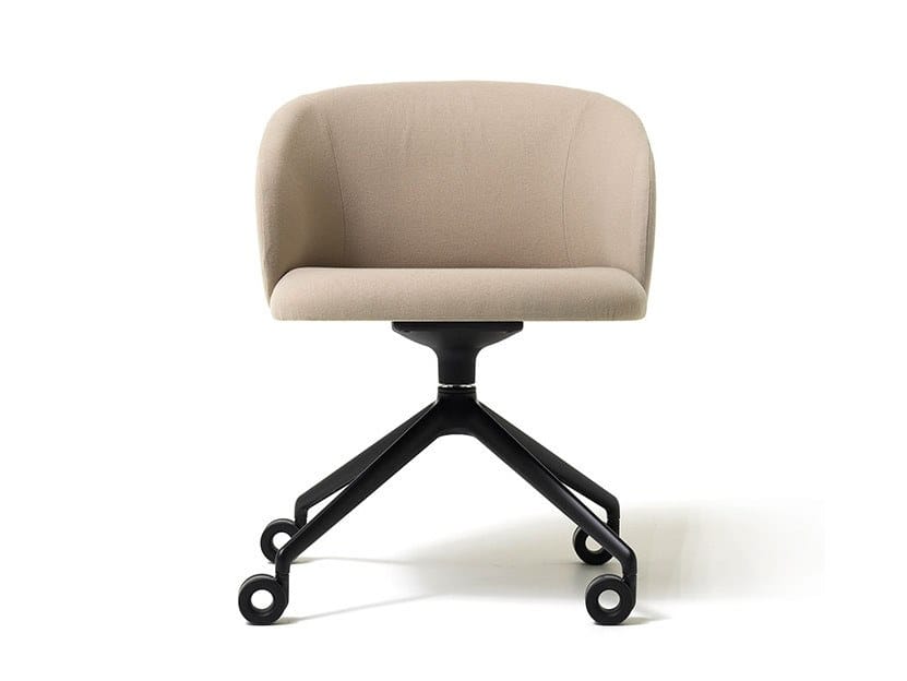 Вращающееся кресло на сиденье из ткани с колесами Diemme Loft Community ARCH-00132292 - Вид №1