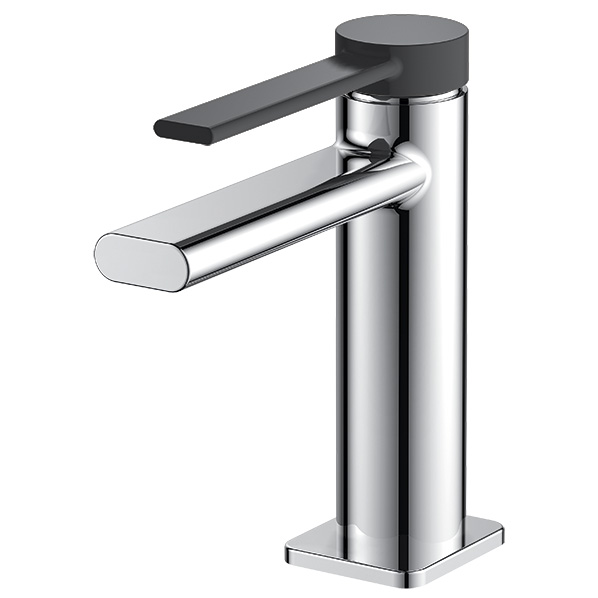 25-04L FENIX black  Смеситель для умывальника черная ручка ARGO kran 2504lfenixblack