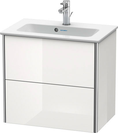 XS416502222 XSquare Тумбочка подвесная компакт Белый глянцевый декор Duravit - Вид №2