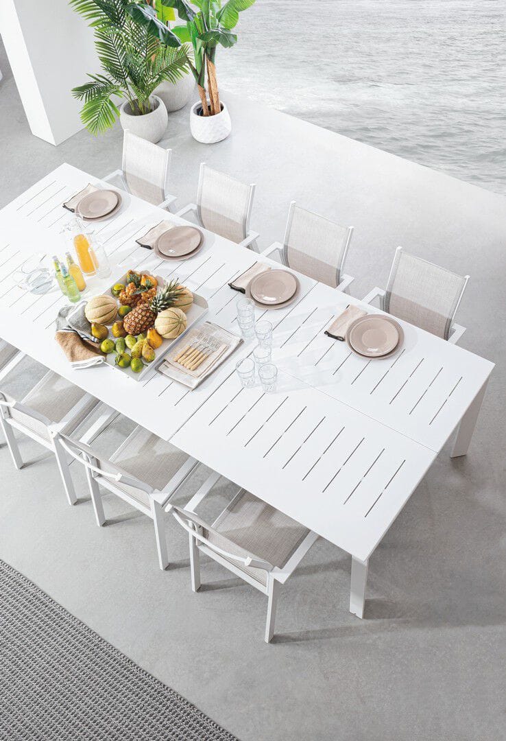 Алюминиевый выдвижной прямоугольный садовый стол BIZZOTTO Konnor ARCH-00008581 - Вид №10