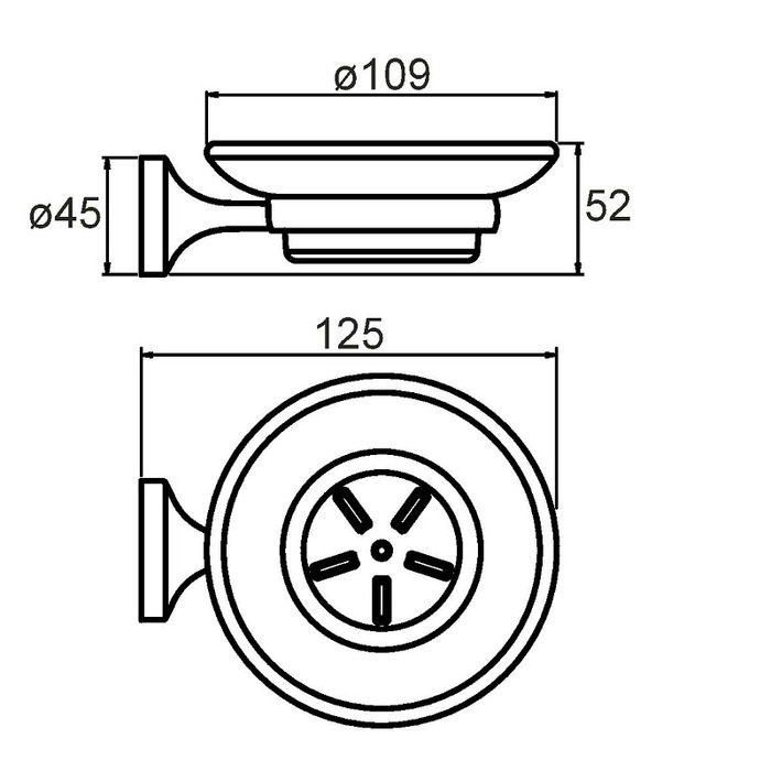 MAGSMG0M42 Milardo Magellan Мыльница настенная Magellan Россия  - Вид №1