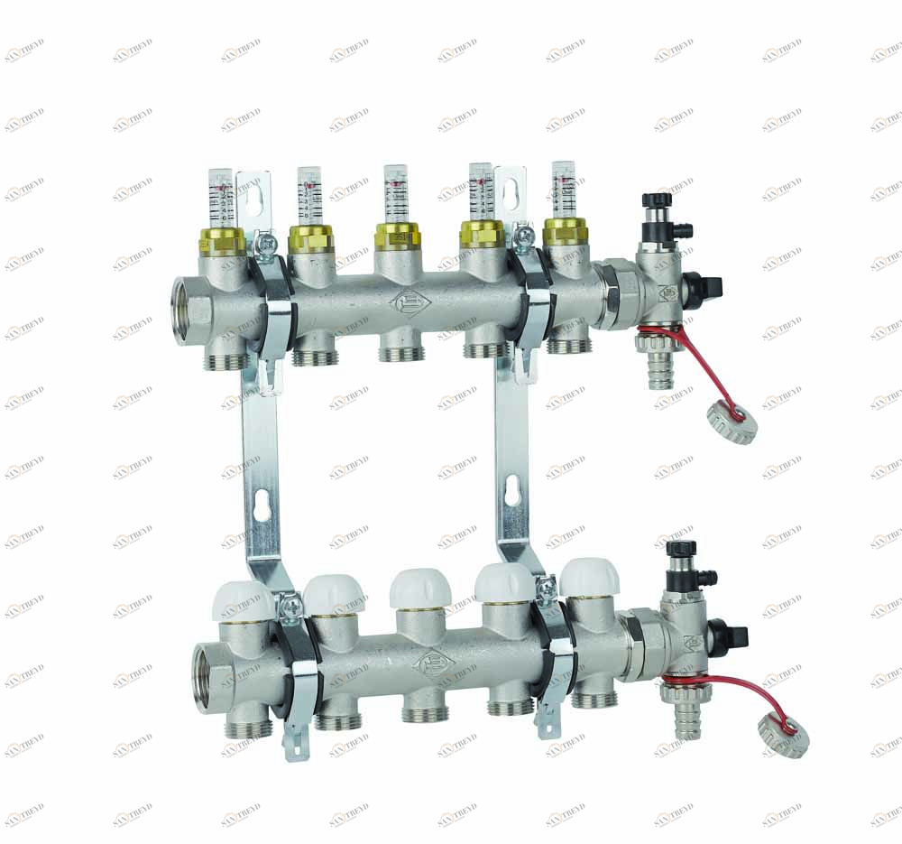 Carlo Poletti KF5552011Q Группа регулировки для отопительных панелей с подающим насосом и распределительным коллектором 