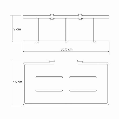 K-511 Полка металлическая WasserKRAFT  - Вид №3
