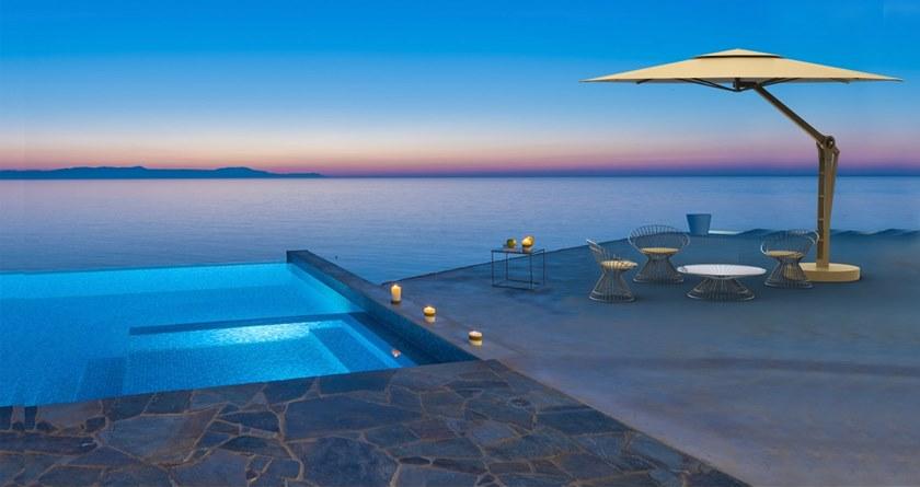 Ombrellificio Poggesi Квадратный стальной зонт с боковой стойкой sun-id-1506912 - Вид №3