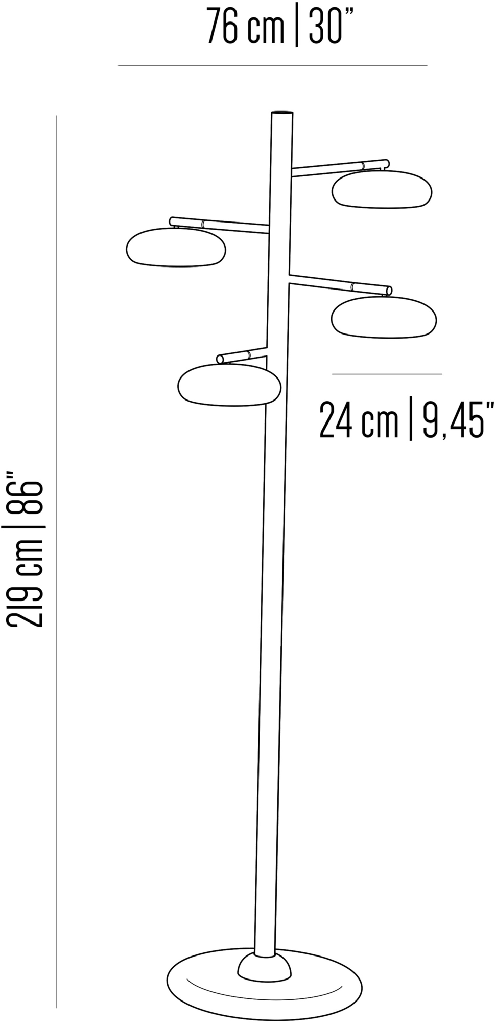 Il Bronzetto Светодиодный торшер из латуни Gea Gea01 - Вид №4