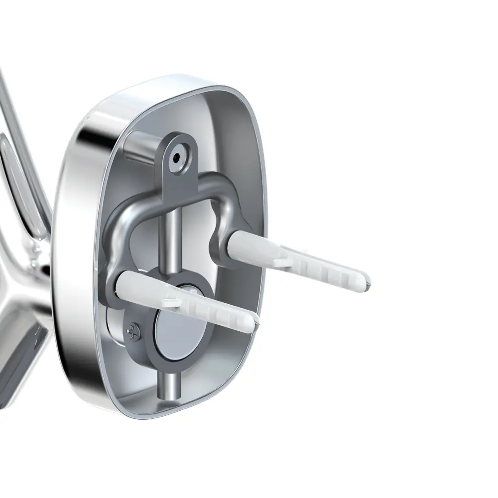 Держатель туалетной бумаги с крышкой Lemer Nature металл цвет хром STLM-2126212 - Вид №1