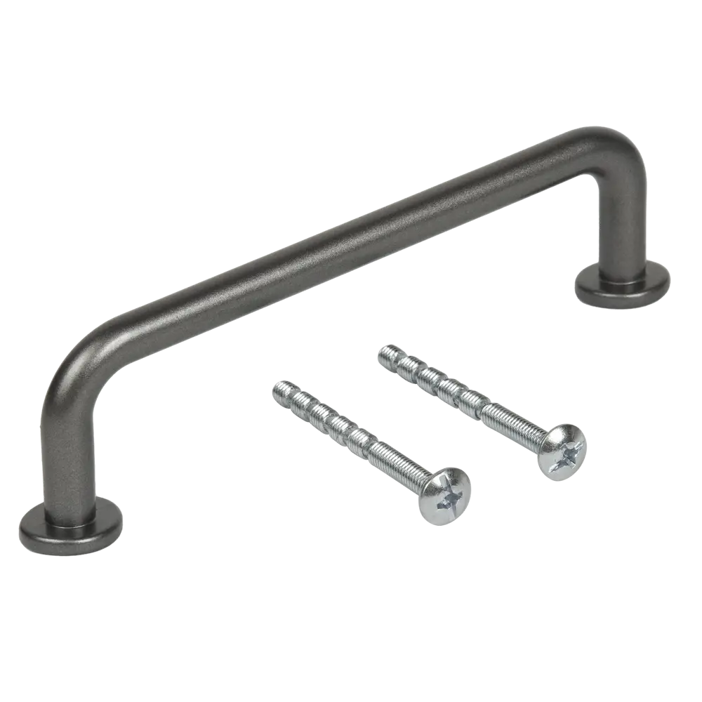 86858652 Ручка-скоба мебельная 296 96 мм цвет графит STLM-1012574 Jet  - Вид №2