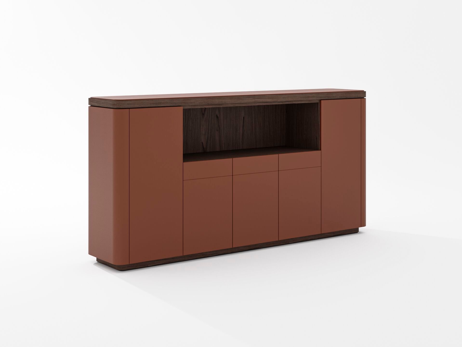 Кожаный офисный шкаф PROF Flow ARCH-00123767 - Вид №4