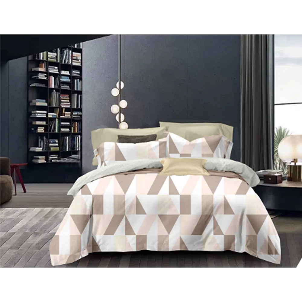 Комплект постельного белья Eclair Форте двуспальный сатин разноцветный STLM-2130361