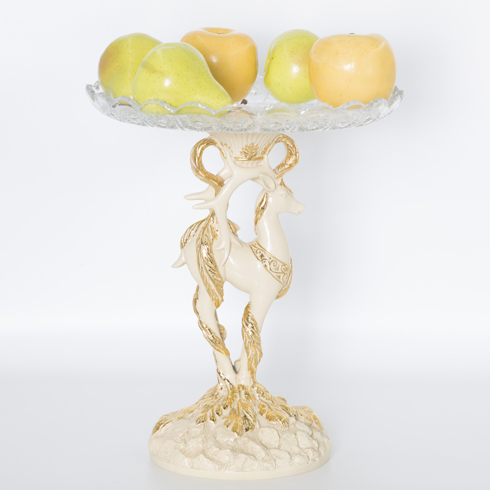 52091 Фруктовница-конфетница Лань Артемиды - 6 Айвори BOGACHO 4627179657208 - Вид №1
