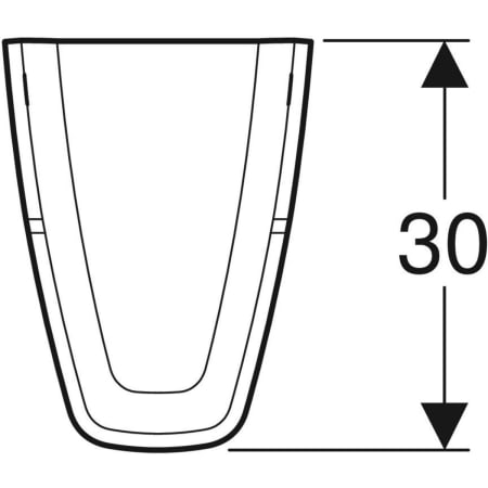 292110000 Полупьедестал для раковины Geberit Renova Plan Geberit  - Вид №2
