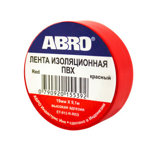 90671898 Изолента 19 мм х 9.1 м красная STLM-0332199 ABRO
