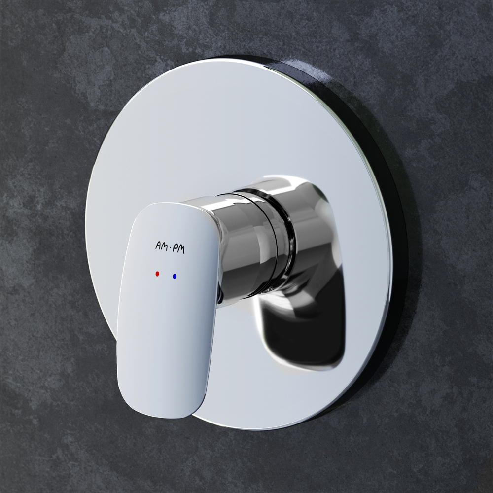 F71A75000 cмеситель д/душа монтируемый в стену хром шт. AM.PM Spirit 2.1 