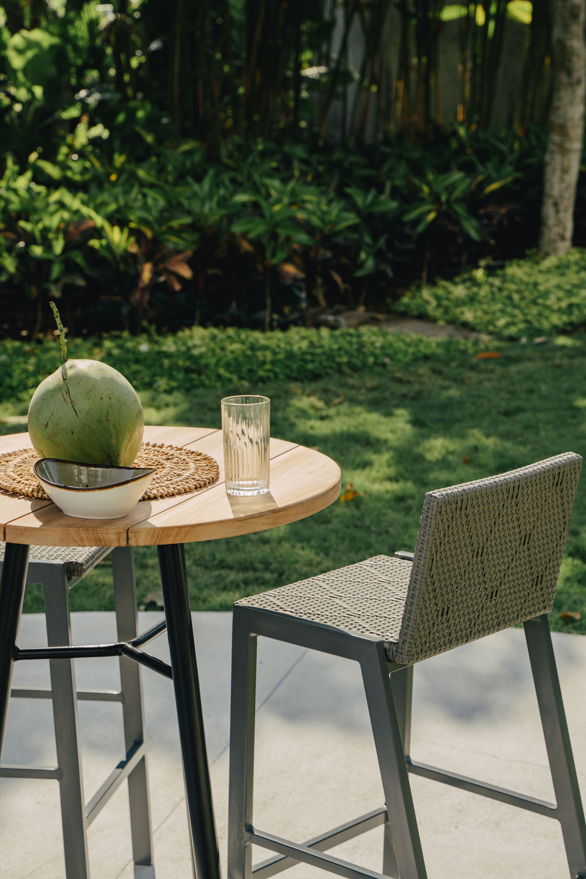 Высокий садовый стул из синтетического волокна со спинкой cbdesign Gatsby ARCH-00027960 - Вид №7