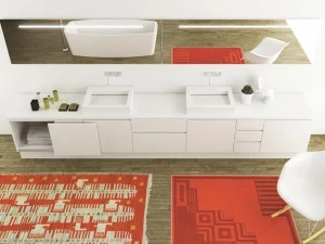 MOMA Design Тумба под умывальник напольная с дверцами с ящиками