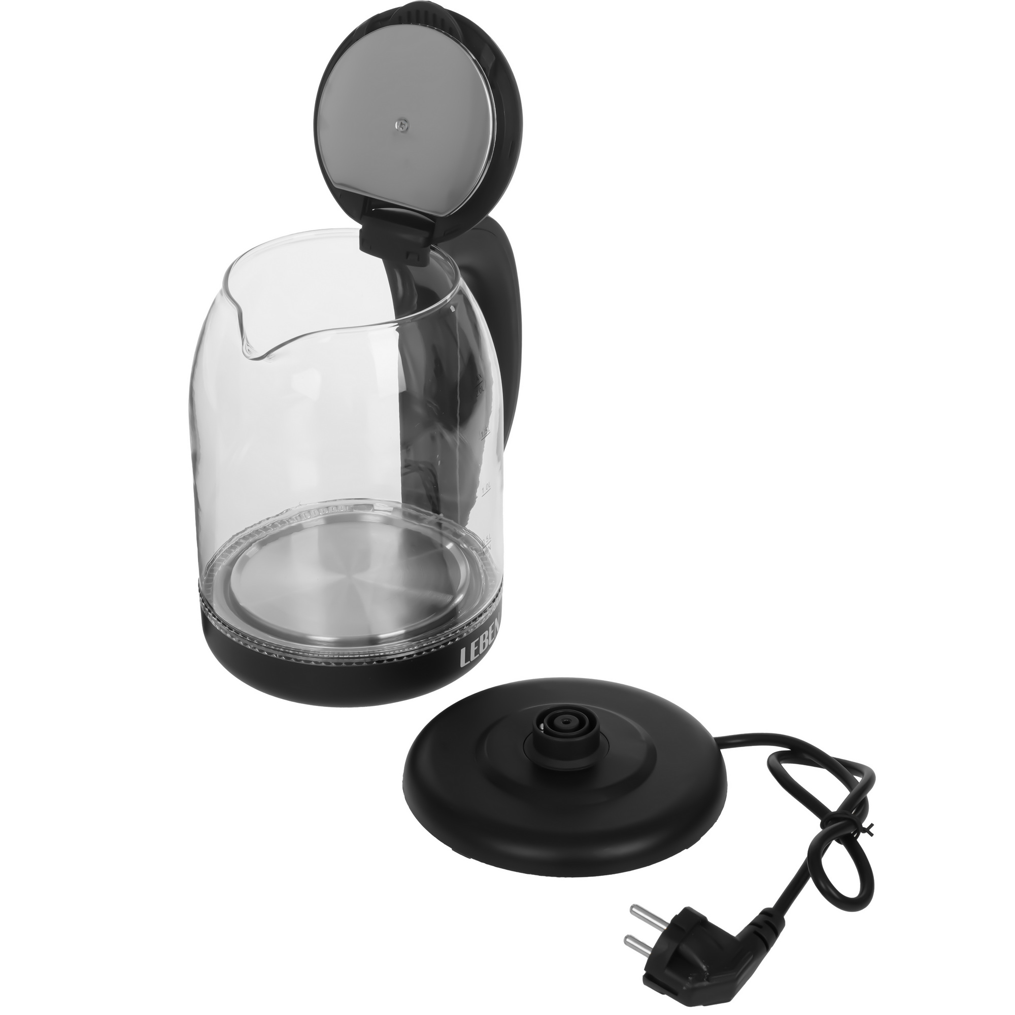 9237198 Электрочайник LEBEN 291-129 прозрачный STDN-0069723 - Вид №4
