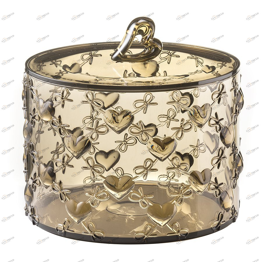 Банка с крышкой 14 cм песочная Love GUZZINI  00-3870252 Бежевый 