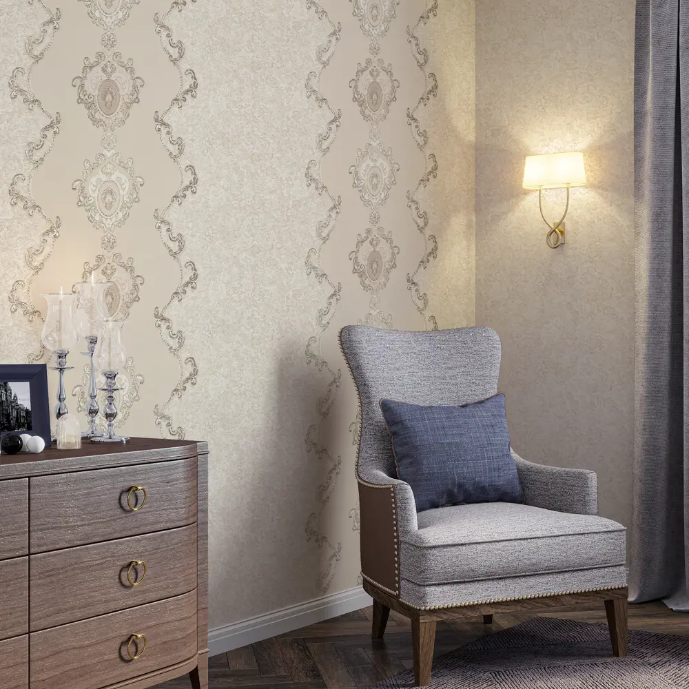 Обои флизелиновые Palitra Life Khiva светло-бежевые 1.06 м PL71773-21 STLM-2082503 - Вид №3