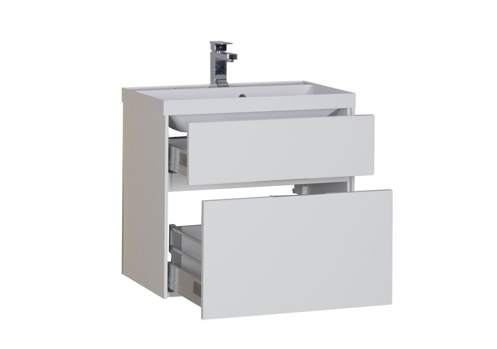Тумба под раковину Aquanet Латина 70 белый (2 ящика) sun-id-270561 - Вид №2