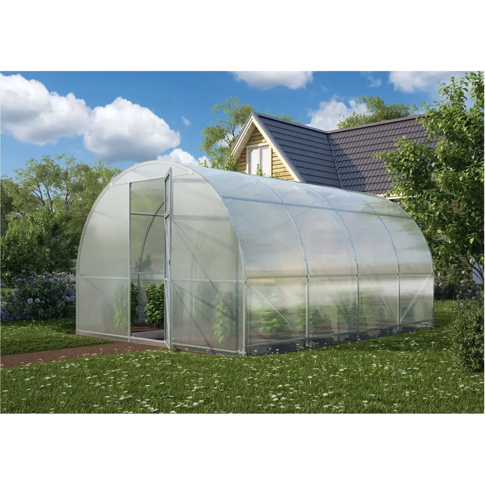 14501295 Поликарбонат сотовый 3.5 мм 2.1x6 м прозрачный STLM-0004993 Santreyd  - Вид №1