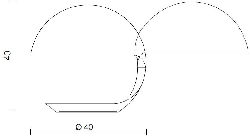 Martinelli Luce Поворотная настольная лампа из смолы Cobra 629/sc - Вид №5