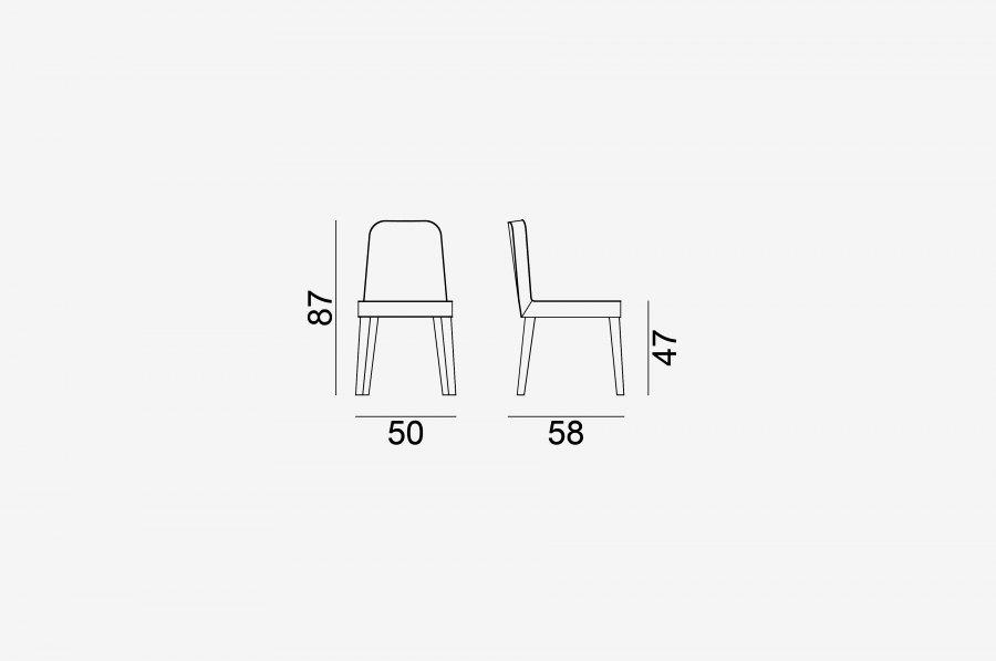 Gervasoni Стул из мягкой ткани Next / spin sun-id-1399396 - Вид №2