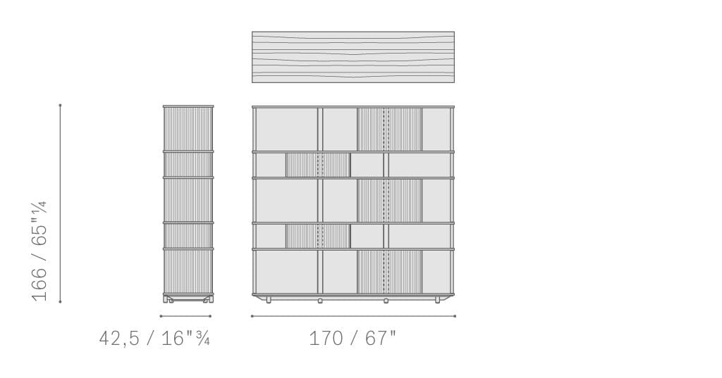 Книжный шкаф из дуба Poltrona Frau коллекция-мебель и аксессуары ARCH-00097975 - Вид №5