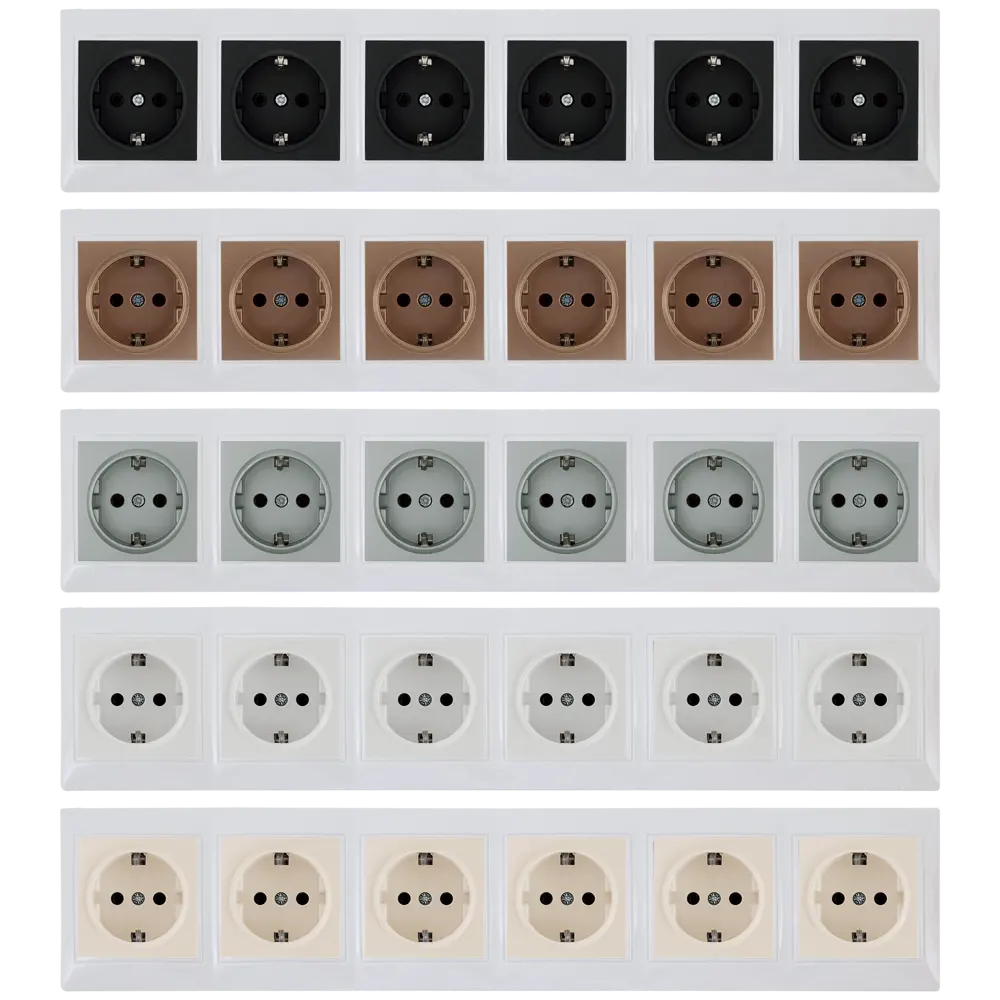 Рамка TDM ELECTRIC Таймыр на 6 розеток — элегантное решение для интерьера 85591186 STLM-0064412 - Вид №1