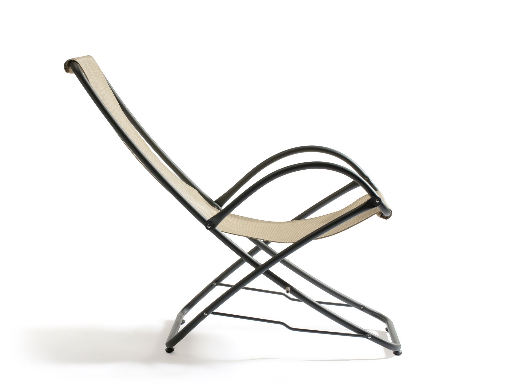 Складной тканевый шезлонг с подлокотниками Vermobil Park ARCH-00146132 - Вид №1