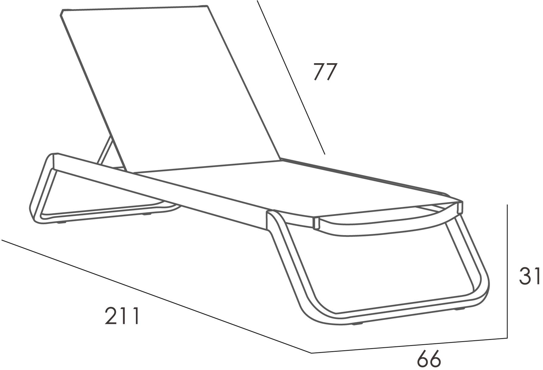 Ezpeleta Шезлонг из алюминия и phifertex® штабелируемый Vila Mu-vla00 - Вид №11