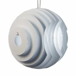 Люстра подвесная с металлическим плафоном D 60 см белая Frezia Light 90007 FREZIA LIGHT ДИЗАЙНЕРСКИЕ 00-3953634 Белый