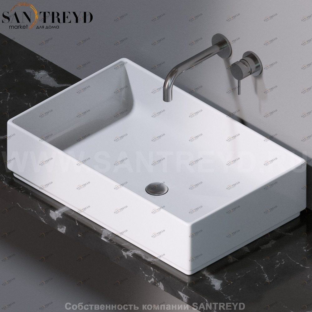 L620100 Накладная раковина на столешницу  прямоугольная A. e T. Italia Fly AeT ITALIA