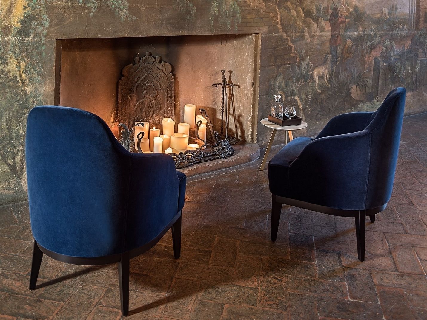 Мягкое кресло из нубука с подголовником и подлокотниками Paolo Castelli Inspiration ARCH-00089285 - Вид №2