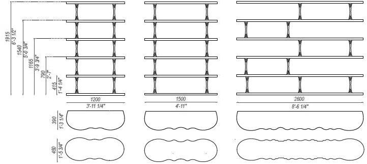 Carpanelli Открытый книжный шкаф из ореха Mistral Lb32+el24 - Вид №2