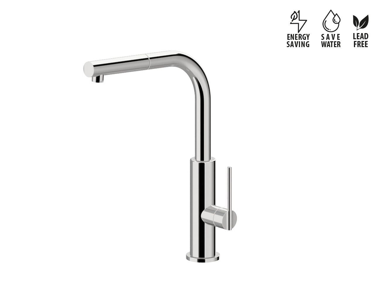 Однорычажный смеситель для кухни с ручным душем Newform KONBU ARCH-00090266