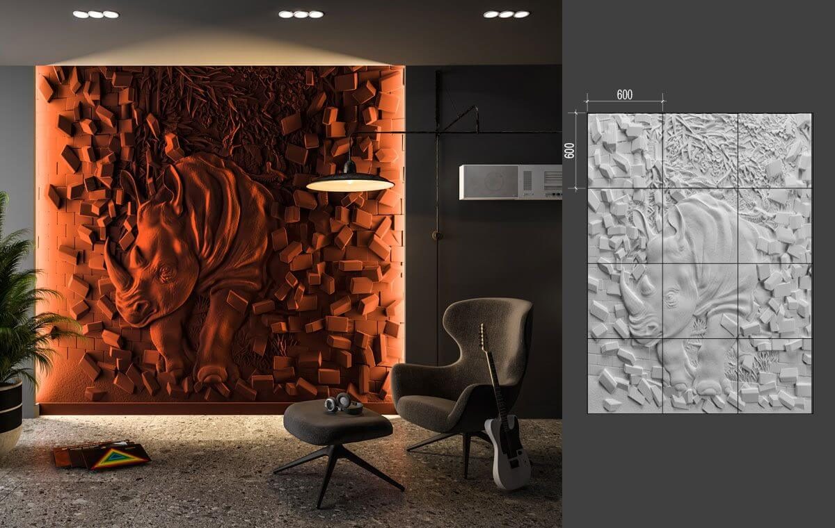 B-54 RHINOCER LAB.Space Барельеф B-54-1