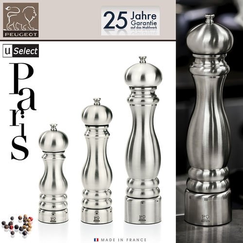 Мельница из нержавеющей стали для соли 18 см Paris St-Steel PEUGEOT ДИЗАЙНЕРСКИЕ 00-3952154 Серебро  - Вид №3