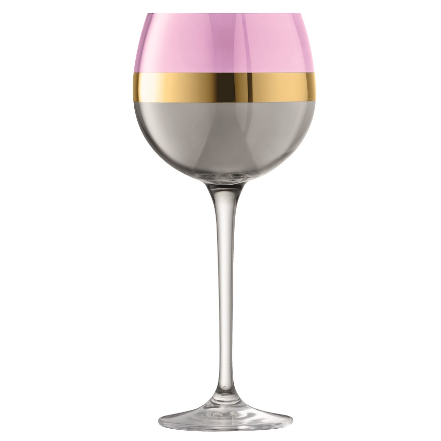 G1338-19-195 Набор из 2 круглых бокалов bangle 525 мл розовый LSA International  - Вид №1