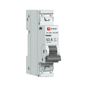 Выключатель нагрузки EKF Proxima ВН-63 1P 63А с защитой от несанкционированного доступа 88883173