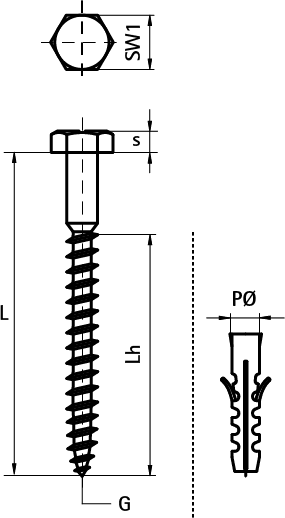 6183807 BIS Шурупы с шестигранником walraven  - Вид №1