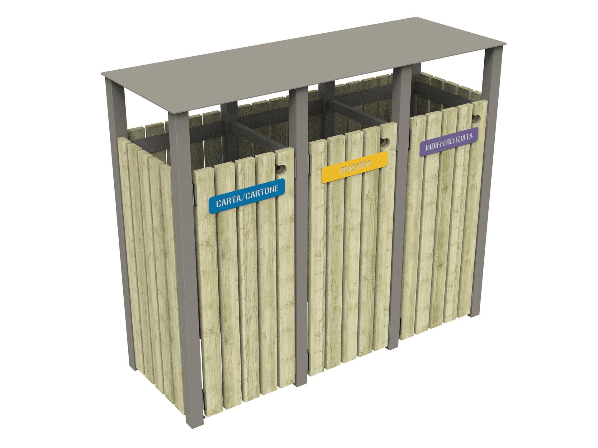 Корзина для мусора для раздельного сбора Lazzari MONTANA ARCH-00105250 - Вид №6