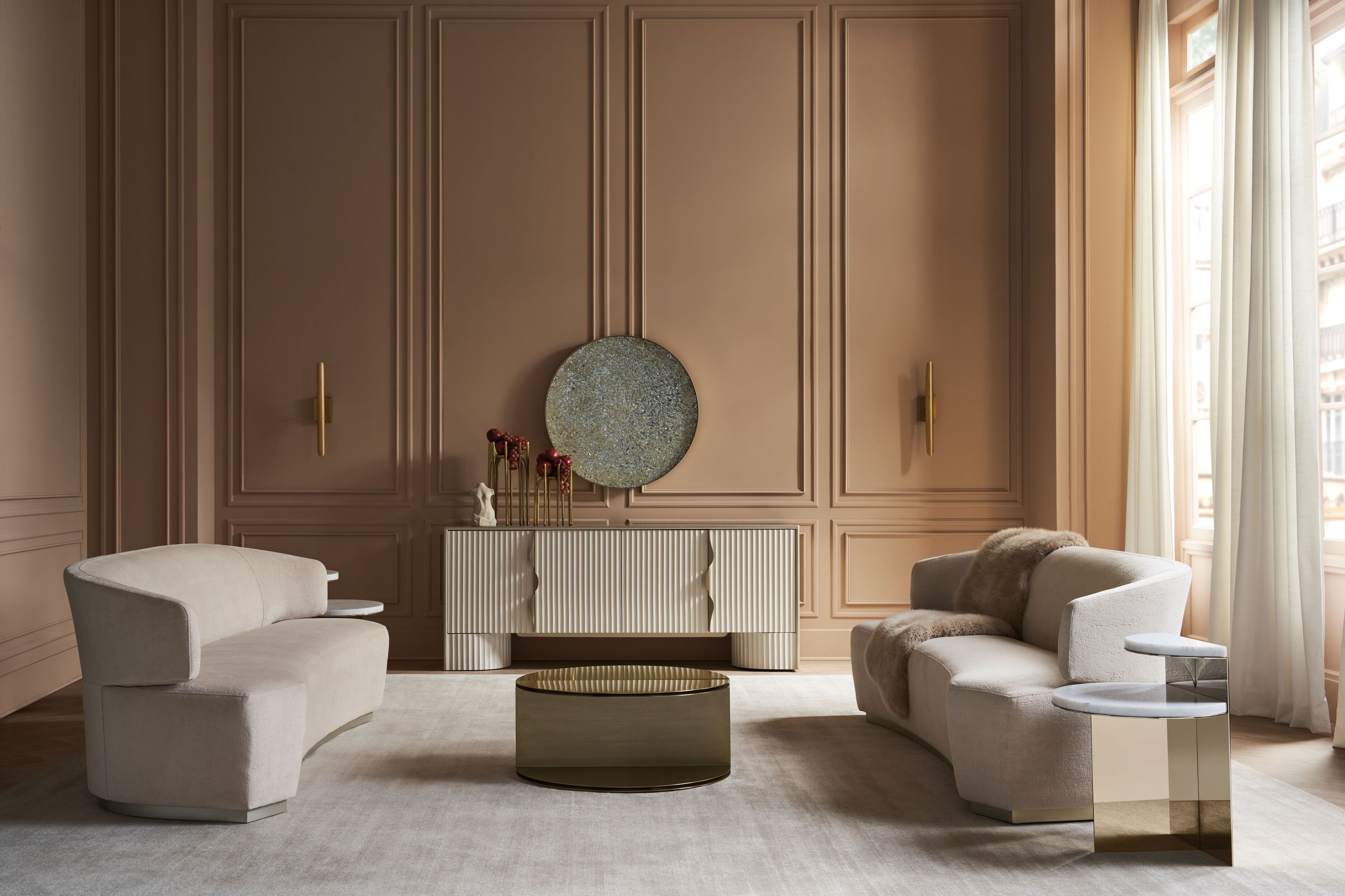 3-местный бархатный диван Caracole Олимпия ARCH-00065608 - Вид №4