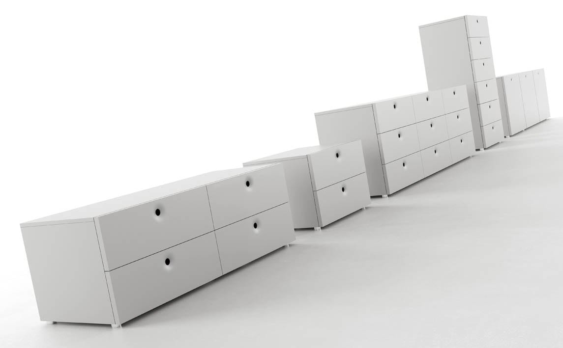 Прикроватная тумбочка с ящиками из шпона или лака Casamania & Horm Anish ARCH-00120794 - Вид №5