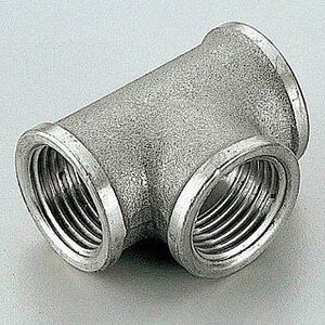 Тройник ВР  3/4''х1/2''х3/4'' никель TIEMME