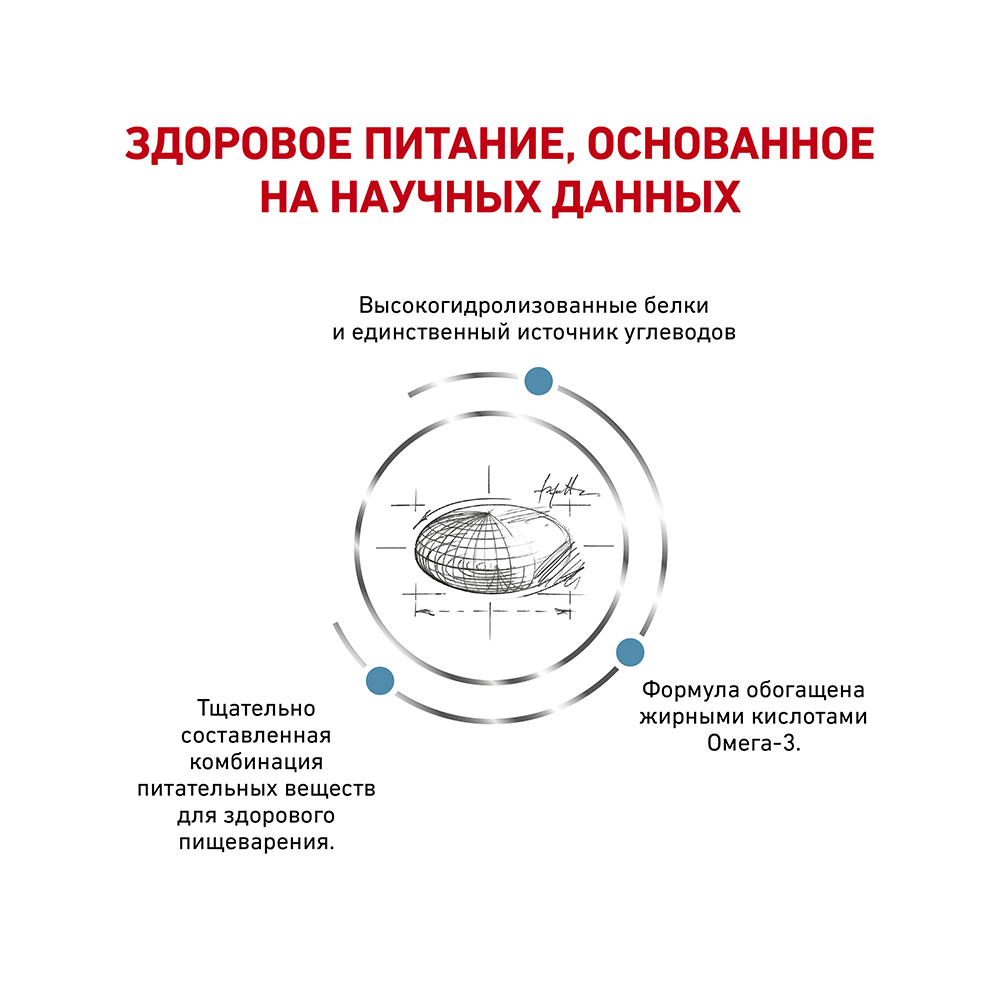 Т0023189 Корм для собак Vet Diet Hypoallergenic DR21 при пищевой непереносимости, птица сух. 2кг ROYAL CANIN  - Вид №3