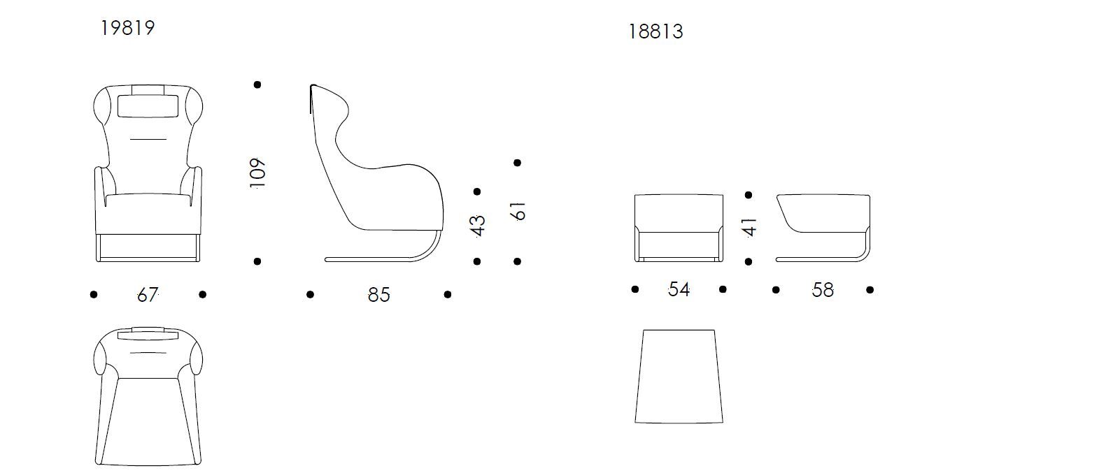 Кресло с подставкой для ног Wittmann ARCH-00138644 - Вид №6