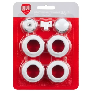 Монтажный комплект для радиатора Royal Thermo 3/4" сталь белый 7 шт. 82258125 STLM-2200650