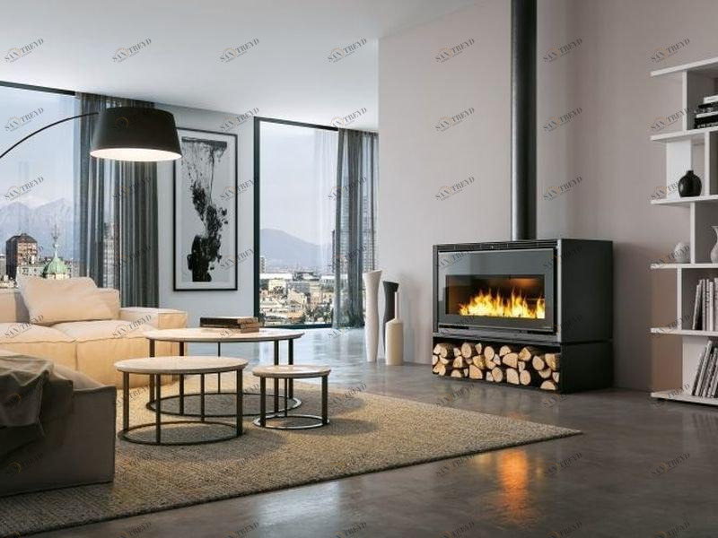 PALAZZETTI Дровяная печь из стали и стекла класса а Iki sun-id-1424178