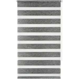 Рулонная штора MIAMOZA день-ночь серый блэкаут 70×160 см 82614512