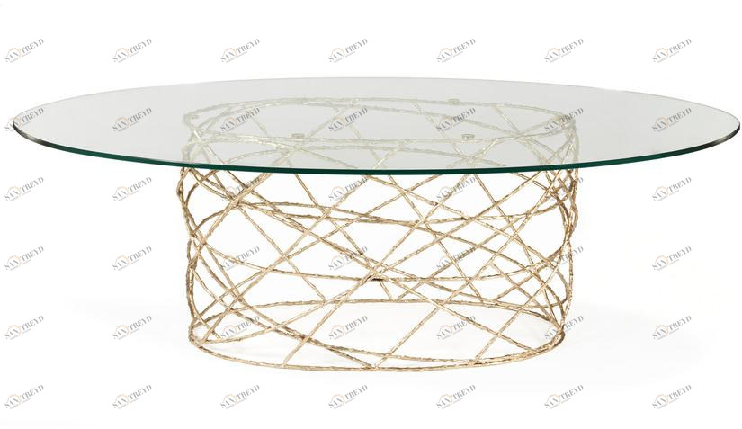 Ginger & Jagger Овальный стеклянный стол для гостиной Earth to earth sun-id-1453286